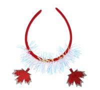 MUSISALY 2pcs Canadian Maple Leaf Headbands Stylish Headdress for National Day Celebrations and Festivals for Women Hair Accessories