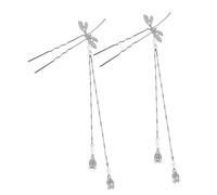 MUSISALY 2pcs Chinese Hair Sticks for Buns Hair Pins Tassel Design Forks Chopsticks for Wedding Banquet Party