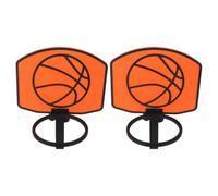 MUSISALY 2pcs Clip-On Trash Can Basketball Hoop with Backboard - Wastebasket Basketball Hoop Accessory for Cleaner Living Spaces in Offices Kitchens