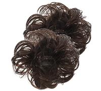 MUSISALY 2Pcs Curly Hair Bun Clip Large Synthetic Claw Clip Hairpiece for Women Wavy Messy Bun Extensions for Daily Wear and Special Occasions