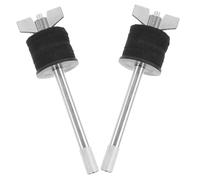 MUSISALY 2pcs Cymbal Stacker Attachment for Drum Cymbals, Double Layer Structure with Height-raising Design, Alloy and Felt Material, Easy and Fast Setup for Performing Complex Rhythms