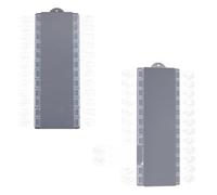MUSISALY 2pcs Detachable Nail Color Show Cards Color Display for Manicure Salon Use Durable White Design for Diy Nail Art Exhibition and Professional Showcase