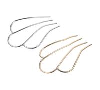 MUSISALY 2pcs Elegant Metal Crown Hairpins Hair Fork Stick Vintage Hair Accessories Pin Fork Sticks Side Comb Retro Gold Slides