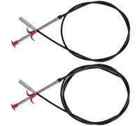 MUSISALY 2pcs Flexible Claw Grabber Drain Remover Tool with Pp and Steel Material for Shower and Kitchen Sink Blockages, Heavy Duty Pipeline Hair Dredge Cleaner
