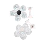 MUSISALY 2pcs Flower Shape Nail Display Stand Magnetic Fake Nail Holder for Easy Practice and Art Display Home Salon Construction for Beginners and Professionals