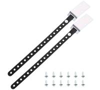 MUSISALY 2pcs Furniture Safety Anchors Straps for Cabinets and Shelves, Black Plastic and Iron Material, Enhances Stability and Secures Heavy Furniture to Prevent Falling, for Safety