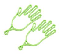 MUSISALY 2pcs Golf Glove Racks PP Material Gloves Support Frames Hanging Design for Even Drying and Shape Maintenance Portable Golf Accessories in Green