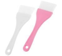 MUSISALY 2pcs Large Body Brush Set for Facial Beauty Tools, Soft Clay Mask and Body Butter Applicator, White and Pink Makeup Brushes for Face Mask and Lotion Application
