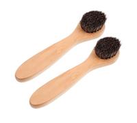 MUSISALY 2Pcs Manual Facial Brush with Soft Horse Hair for Gentle Skin Cleansing and Massage Durable Handle Face Scrubber for Makeup Removal and Daily Face Washing