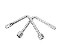 MUSISALY 2pcs Metal Triangle Socket Spanner Key Zinc Alloy Utility Tool for Trash Can Locks Electric Cabinet Panel Keys Easy Use for Residential and Commercial Access