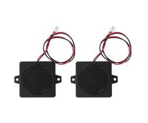 MUSISALY 2pcs Miniature Loudspeaker Compact Portable Audio Speaker for Home Audio Advertising Displays and Tv Monitors