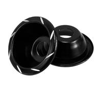 MUSISALY 2pcs Motorcycle Front Fork Protectors in Black Aluminium Alloy with Excellent Durability, Safeguarding Front Wheel for Adult Motorcycles and Electric Bikes, Bike Accessories