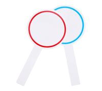 MUSISALY 2pcs Multipurpose Dry Erase Boards with Foam Handles Small Whiteboard Scoreboards for Voting and Office Use