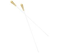 MUSISALY 2pcs Orchestra Conducting with Metal Handle and Extended Thickened Shaft, Lightweight Aluminium Alloy with Matte Finish, Centre Balanced for Professional Rehearsals and Stage Shows