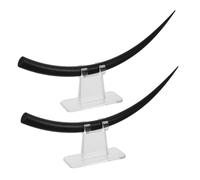 MUSISALY 2pcs Plastic Fake Eyelash Models with B and C Curl for Eyelash Training Centers and Home Use, Essential Teaching Tools with Realistic Simulation for Instructors and Students