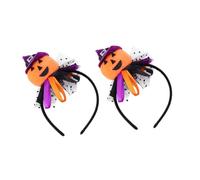 MUSISALY 2pcs Pumpkin Headband Hoops Scary Hair Halloween Costume Decorations Headbands for Halloween Party Headdress Horror Props Adult