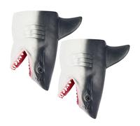 MUSISALY 2pcs Realistic Shark Finger Puppet Educational Storytelling Toy to Enhance Imagination and Bonding Soft and Fun Interactive Play