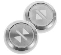 MUSISALY 2pcs round Elevator Push Button Replacement Set 36mm Diameter Lift Open and Close Buttons White Light with Pushbutton Switches for Industrial Elevator Accessories