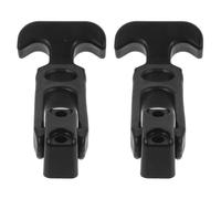 MUSISALY 2pcs Rubber T-Handle Hasp Toolbox Latches with Elasticity and Vibration Reduction for Car Hood and Agricultural Machinery, Heavy Duty Draw and Tension Locks
