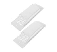 MUSISALY 2pcs Shipping Container Air Vent with Heat Dissipation Design and Enhanced Ventilation, White Plastic Ventilation Hood for Transportation Industry and Logistics Use
