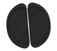 MUSISALY 2pcs Silicone Drip Catcher Tray for Refrigerator Semi-circular Water Drip Catcher Easy to Clean and Maintain Prevents Water Leaks Black Silicone Tray for Fridge