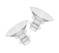 MUSISALY 2pcs Silicone Flange Inserts for Breast Pump, 13mm Wearable Converter, Easy to Grip and Microwave-steam Sanitizable, Flexible and Anti-wear Parts for Women