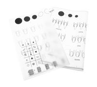 MUSISALY 2pcs Silicone Nail Art Training Mat for Professional and Beginner Nail Tech Supplies Flexible and Sturdy with Vivid Colour Results for Home and Travel Use