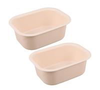 MUSISALY 2pcs Thickened Plastic Changing Station Basin for Nursery Diaper Table Heat Resistant Non-Slip Wash Tub for Face Foot Cleansing and Laundry