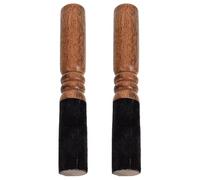 MUSISALY 2pcs Tibetan Singing Bowl Mallet Striker Leather Wrapped Striker and Wooden Sound Bowl Stick for Meditation Yoga Relaxation