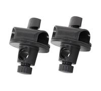MUSISALY 2pcs Universal Microphone Clip Holder with Swivel Grip Clamp, Horizontal Arm Connector for Mic Stand Extension, Adjustable Tilt Angle Boom Arm Accessory for Live Streaming