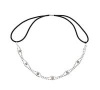 MUSISALY 2pcs Women Head Chain Rhinestone Headband Elegant Hair Band Party Photo Prop Retro Headband for Girl Head Chain Wedding Hair Accessories for Women