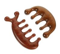 MUSISALY 2pcs Wooden Wide Tooth Comb for Scalp Massage and Hair Care Natural Sandalwood for Curly Straight Hair for Special Occasions