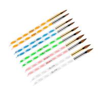 MUSISALY 2sets Crystal Pen Acrylic Nail Art Tools Manicure Brush Nail Art Gems Kit French Manicure Brush Pen Stamper Kit