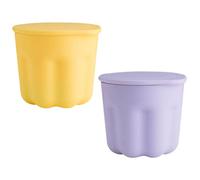 MUSISALY 2sets Silicone Makeup Brush Cleaning Bowl Cosmetic Brush Cleaner Tool Compact Design for Easy Storage for Makeup Cleaning