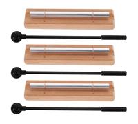 MUSISALY 3 Sets Single Tone Chime Bar with Mallet, Classroom Instruments Teacher Management Tool, Handheld Desk Wind Chime Bells Percussion for Mindfulness Yoga