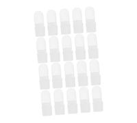 MUSISALY 30Pcs Nail Varnish Shield Protector Covers for Manicure Nail Art Tips Light Color Design Prevents Polish Stains Clothes Hair for Home Salon Use
