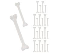 MUSISALY 36pcs Halloween Fake Bones Set White Mini Plastic Skeleton Bone Props for DIY Crafts and Stage Performance Includes 24 Large and 12 Small for Party Decorations