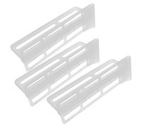 MUSISALY 3pcs Adjustable Refrigerator Organizer Dividers Compact Food Storage Separator for Neat Fridge for Drinks Milk Spices Easy Clip Fasten for Organized