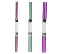 MUSISALY 3pcs Aluminum Shaping Rods for Manicure Art Metal Tube Nail Art Accessory for Gel Nails Design