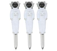 MUSISALY 3pcs Back to School Party Essential Plastic Astronaut Pen with Unique Design, Lightweight and Portable Ergonomic Writing Pen and Students