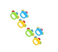 MUSISALY 3Pcs Handheld Jingle Bells Set for 0-3 Years, Plastic Percussion Musical Instruments Shaker Bells for Early Childhood Music Education and Sensory Play