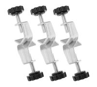 MUSISALY 3Pcs Laboratory Adjustable Bosshead Clamp Heavy Duty Iron Lab Clamp Holder with Dual Screws for Chemistry Lab Support Stand and Equipment