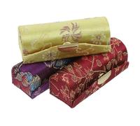MUSISALY 3pcs Lipstick Organizer Case Storage Bag for Cosmetics Makeup Lipstick Holder Chinese Style Woven Cotton Pattern Desktop Jewelry Storage Container