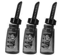 MUSISALY 3pcs Men Hair Gel Bottle Comb Styling Gel Applicator Hair Wax Bottle for Barber