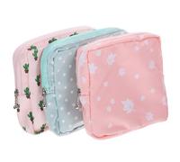 MUSISALY 3pcs Sanitary Napkin Bag Women Tampon Storage Portable Period Pouch Practical Toiletries Bag Multi-Function