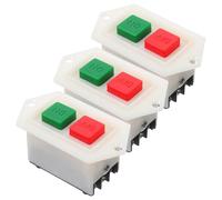 MUSISALY 3Pcs Start Button Switch for Grinding Machine, 10A Electric Power Control Push Button for Industrial Grinder and Equipment, Replacement Bench Drill Switch for Workshop Use