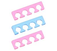 MUSISALY 3pcs Stretchable Silicone Nail Separators Finger Dividers Manicure Tool for Nail Art and Ingrown Toenail Care, Suitable for Professional Salon and Home Use Random Color