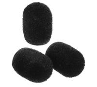 MUSISALY 3pcs Teacher Pointer Replacement Tips Id Soft Flocking Heads for Classroom Whiteboard Interactive Pointer Non-scratch Black Caps for Guided Reading and Preschool Use