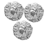 MUSISALY 3pcs Tin Foil Hat for Hair Hair Cap Mask Baking Oil Deep Conditioning Heat Cap for Salon Use