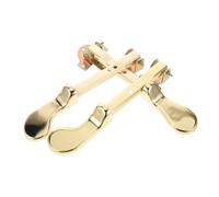 MUSISALY 3Pcs Upright Piano Sustain Pedals for Keyboard Double Hole Damper Pedal Part for Upright Piano Musical Instrument Replacement Accessories